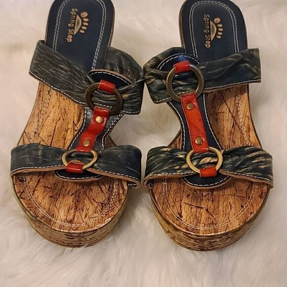 Spring step Genevieve distressed wedges - Picture 6 of 11